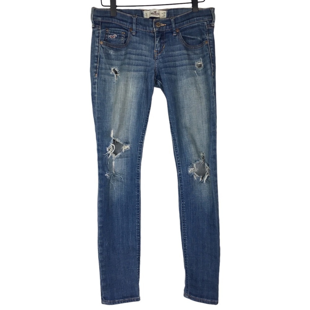HOLLISTER Jeans Oceanside Super Skinny SoCal Stretch Denim Size 1S Short Inseam